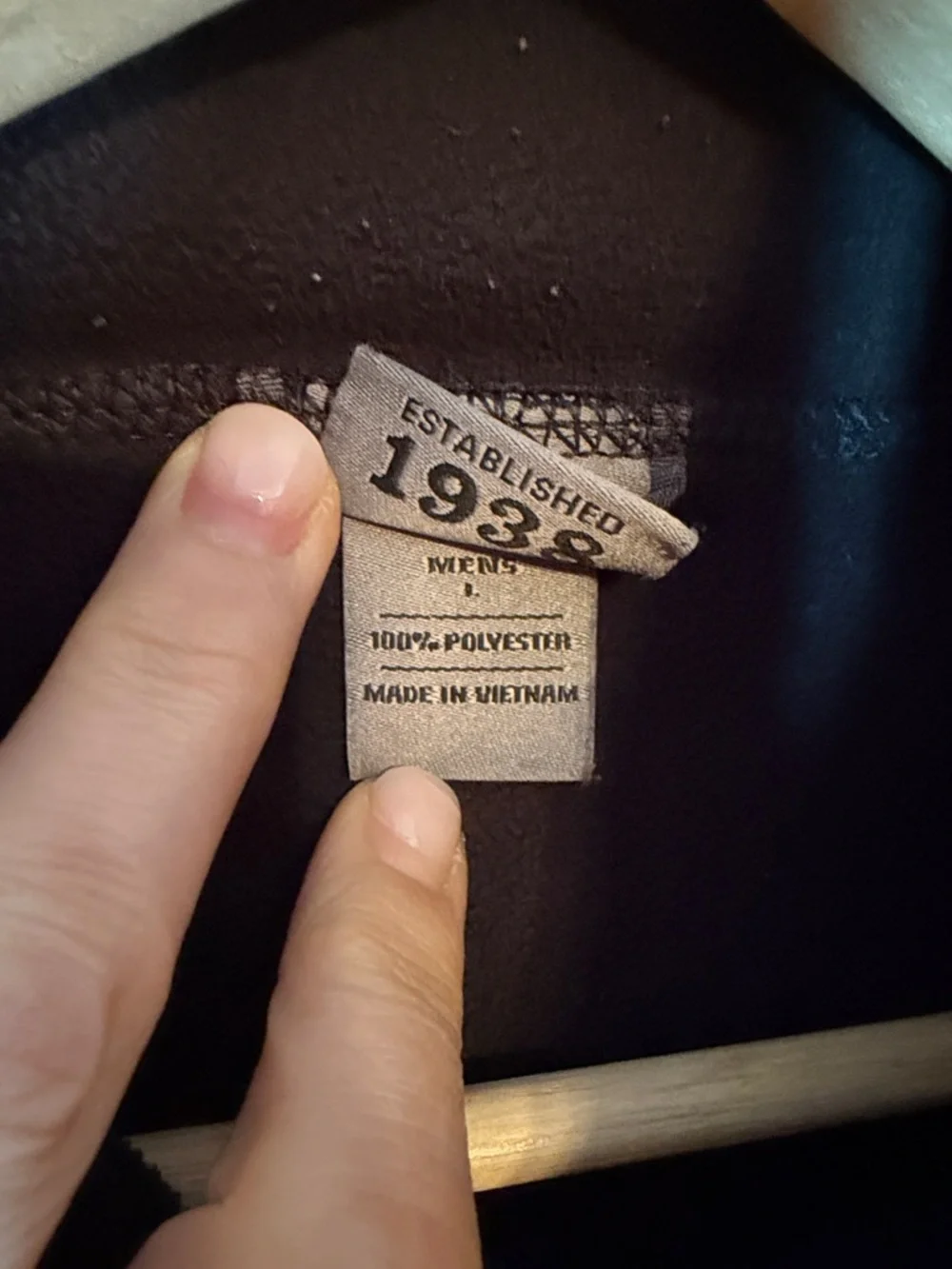 REI Black Fleece Jacket with Logo